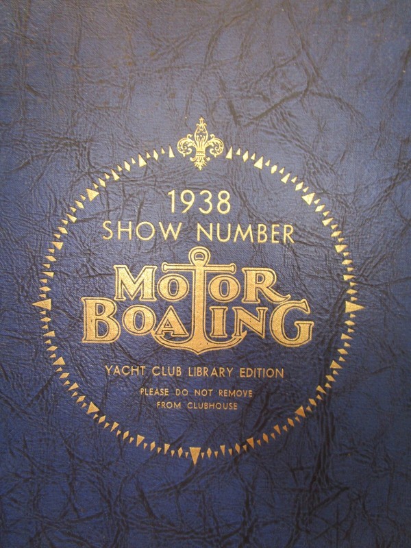 1938 Show Number MOTOR BOATING Yacht Club Library Edition Vol 61 No. 1 January
