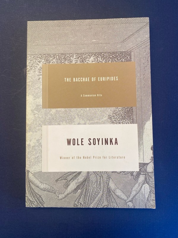 The Bacchae of Euripides Wole Soyinka Signed Nobel Prize Literature