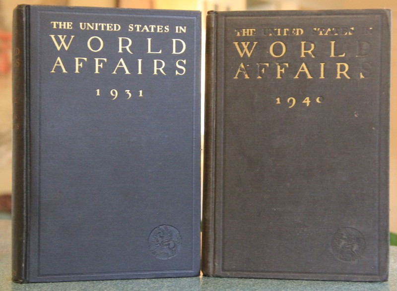 The U.S. In World Affairs, 1931 & 1940, Council on Foreign Relations, HC 1st ed.