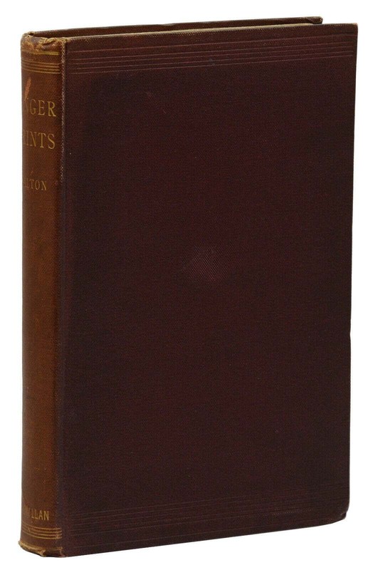 Finger Prints by FRANCIS GALTON ~ First Edition 1892 ~ Fingerprints Criminology gallery