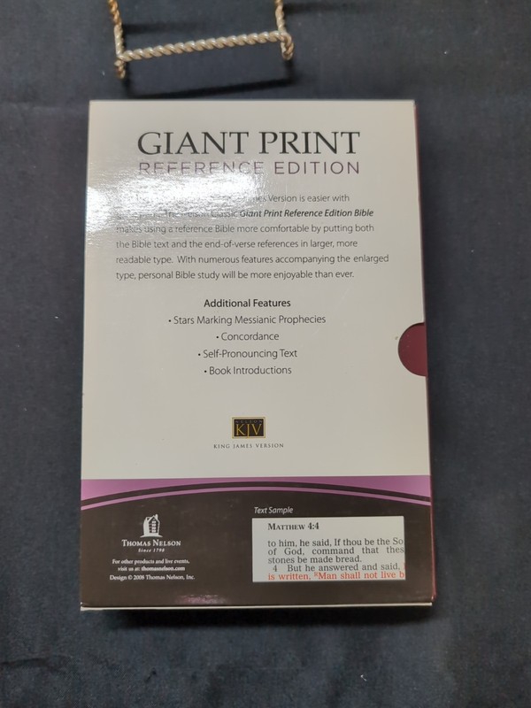 King James Version (Old & New) Giant Print Bible Burgundy LeatherFlex 2003 gallery