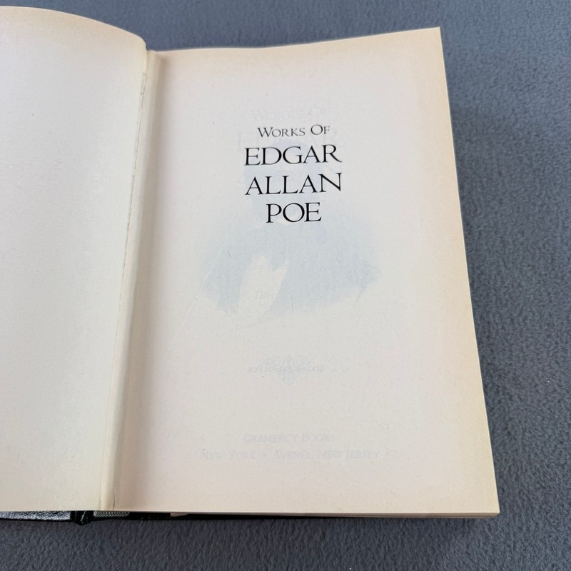 Edgar Allan Poe Selected Works Gramercy Literary Classics Green Gold Gilt Book gallery