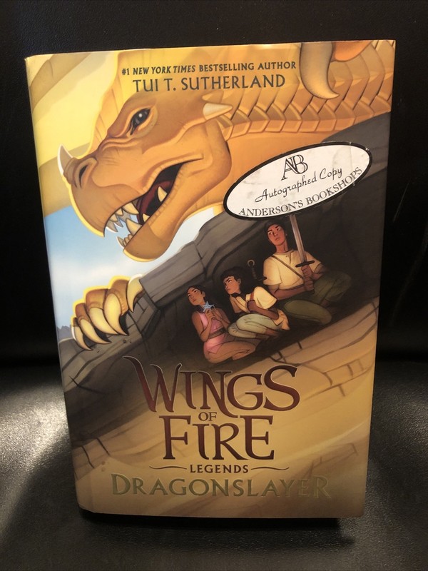 Dragonslayer Wings of Fire: Legends Tui T. Sutherland Hardcover Signed First