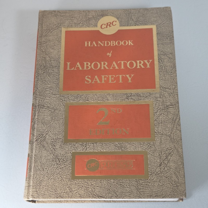 CRC Handbook Of Laboratory Safety 2nd Edition Hardcover Book