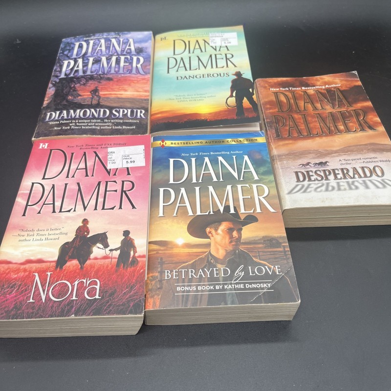 Wyoming Men Western Romance Lot of 5 Paperback Books by Diana Palmer Novels Spur gallery