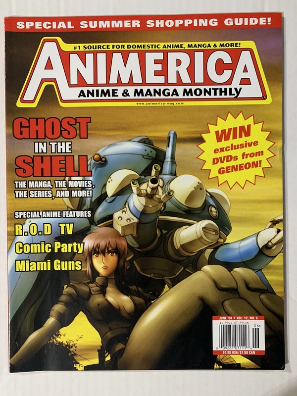 ANIMERICA Magazine June 2004 Vol 12 6 Ghost In The Shell Stand Alone Complex SAC
