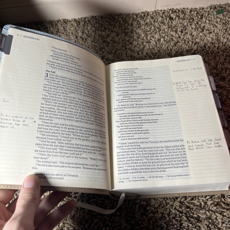 NIV Journal the Word Bible Large Print Leathersoft Teal and Tan gallery