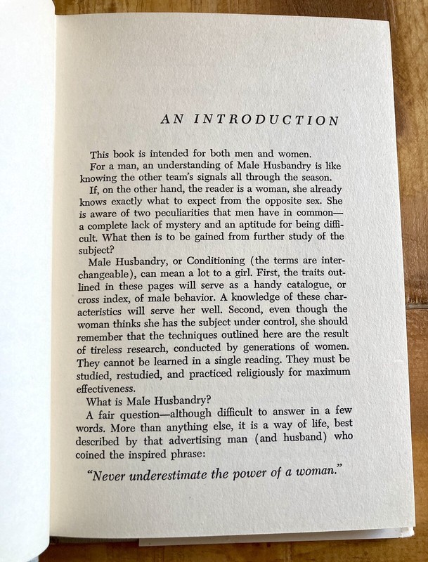 MALE HUSBANDRY OR CONDITIONING YOUR MAN TO MARRIAGE by RICHARD KETCHUM *SIGNED* gallery