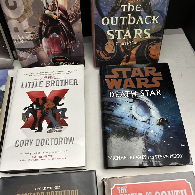 Sci-Fi & Fantasy Hardcover Lot of 9 Books Vintage 90s 2000s HC With DJ Very Good gallery