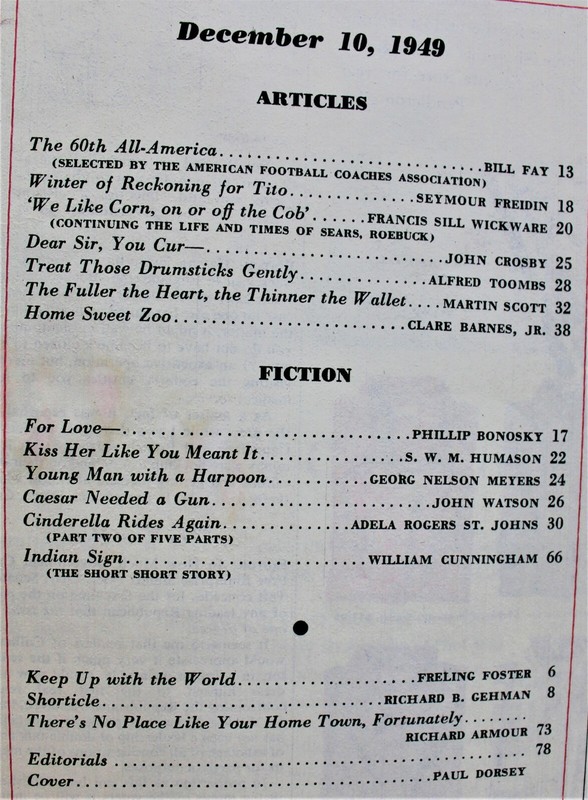 COLLIER'S MAGAZINE 10 DECEMBER 1949 VINTAGE NEWS EVENTS GENERAL INTEREST gallery