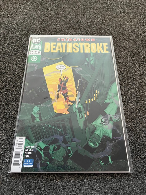 DEATHSTROKE 29. NM (9.4 OR BETTER). DC. 2018. PRIEST / NEVES