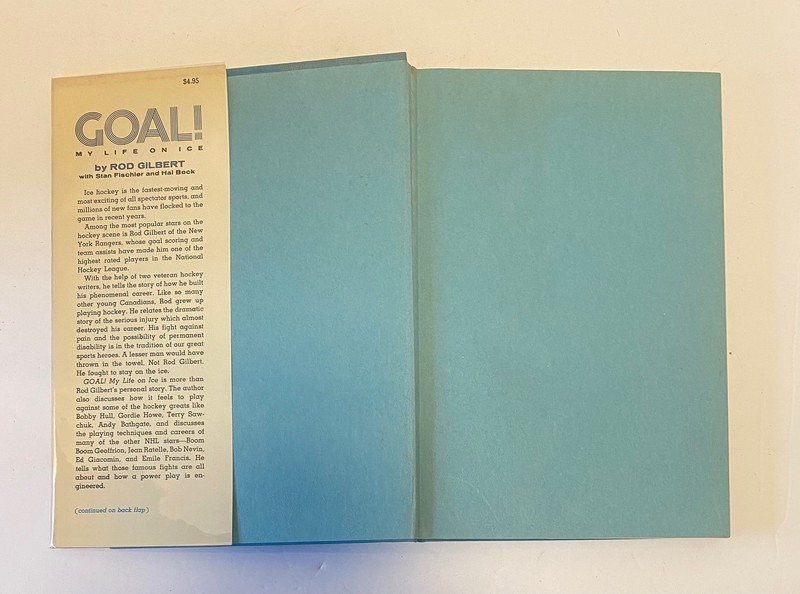 GOAL! My Life on Ice Rod Gilbert 1968 First Edition New York Rangers NHL Hockey gallery