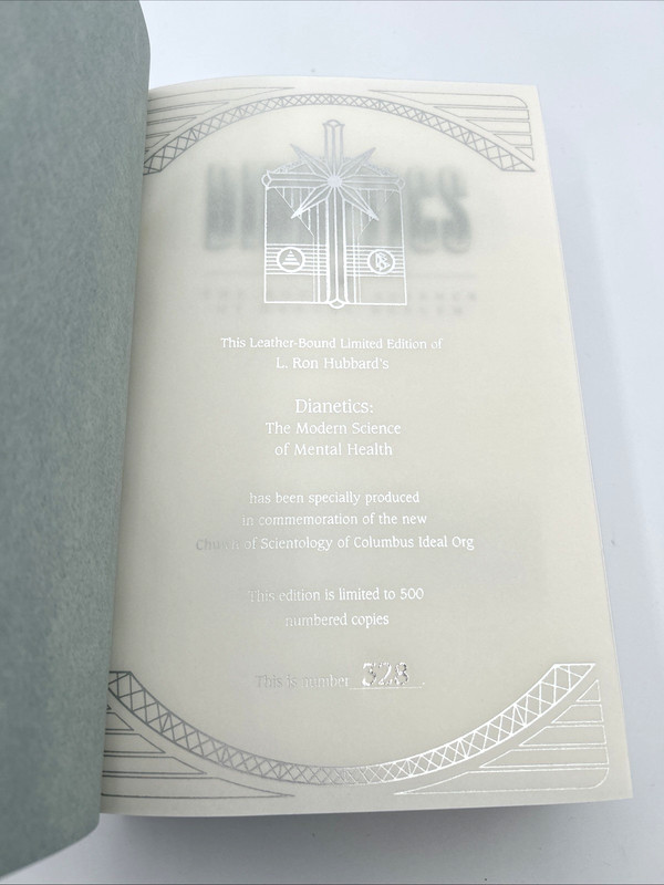 L. Ron Hubbard Dianetics Columbus Ideal Org Commemorative Edition 328/500 READ gallery