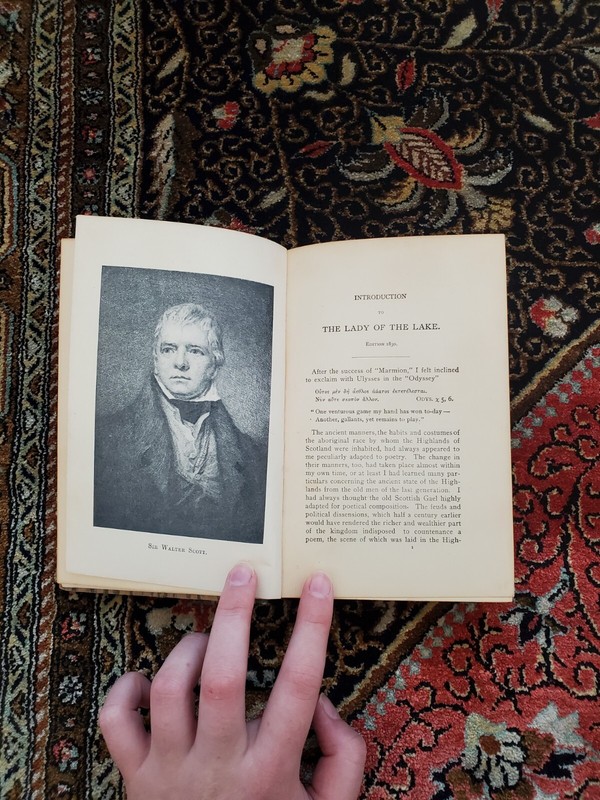 Lady Of The Lake Sir Walter Scott Antique H M Caldwell Hardcover Book gallery