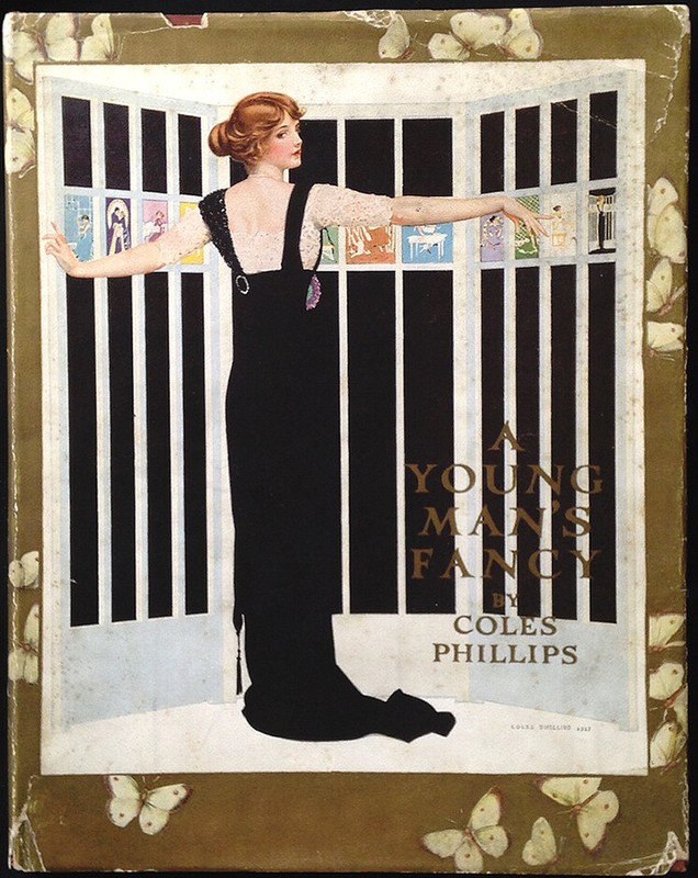 A YOUNG MAN’S FANCY Coles Phillips COLOR ILLUS. HB in RARE DJ 1912