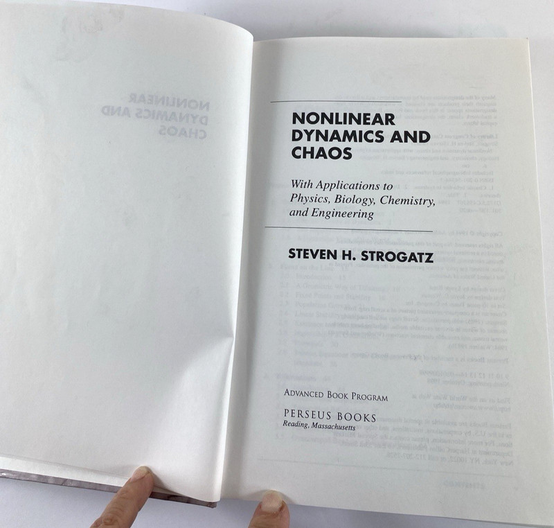 Nonlinear Dynamics and Chaos: With Applications ... Hardcover Strogatz gallery