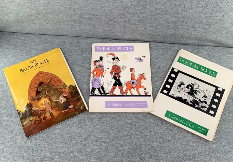 THE BAUM BUGLE & 2-THE JOURNAL OF OZ LOT OF 3 1983 & 1984 ISSUE