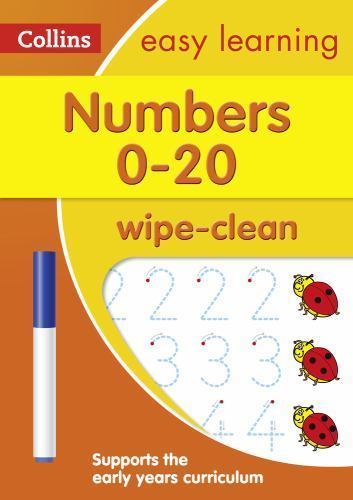 Collins Easy Learning Preschool Ser.: Numbers 0-20 Age 3-5 Wipe Clean …