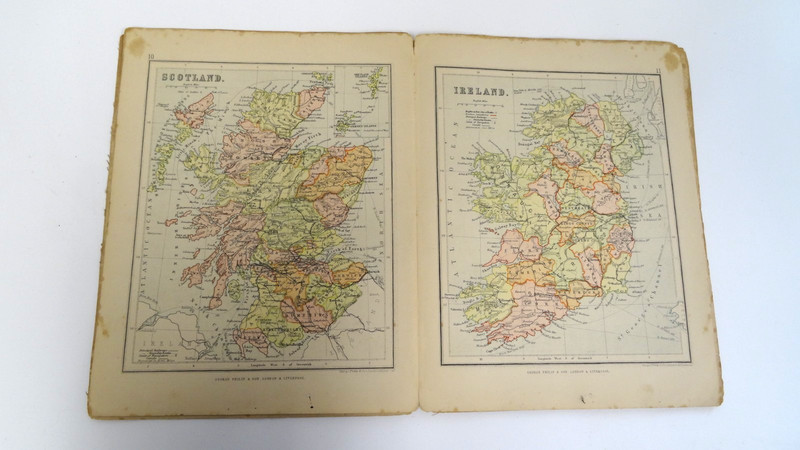 VINTAGE PHILIPS' CERTIFICATE ATLAS OF EUROPE 1899, PUB.GEORGE PHILIP &SON LONDON gallery