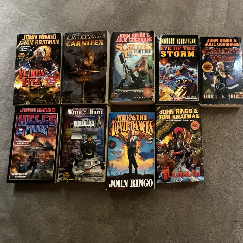 John Ringo & Tom Krateman9 Book Lot including Legacy of the Aldenata