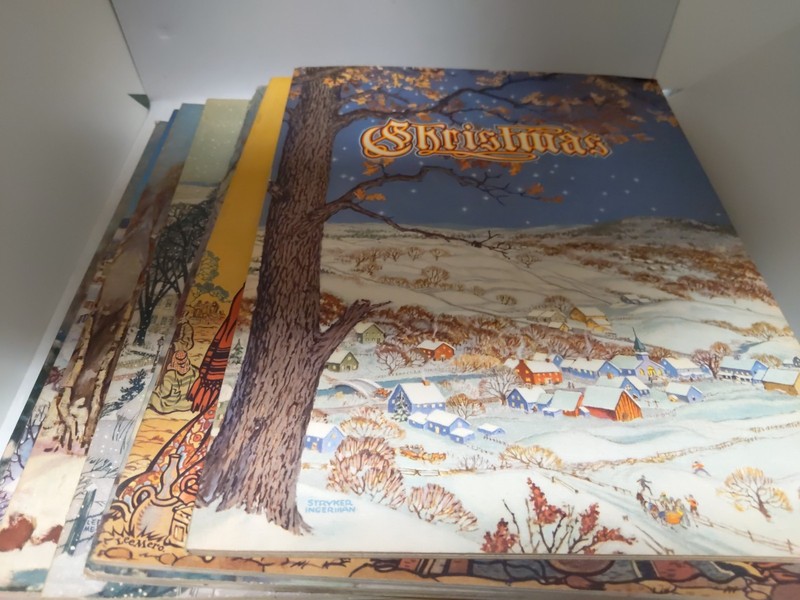 8 Vtg 1940s Haugan American Christmas Literature & Art Annuals