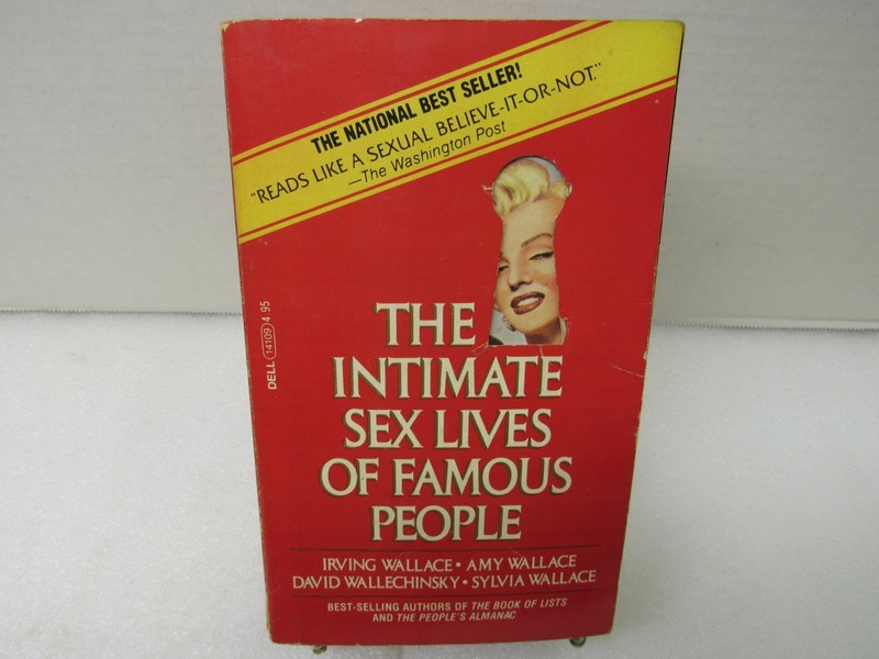 The Intimate Sex Lives Of Famous People Wallace Wallechinsky Dell Books 1981 PB