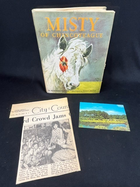 Misty of Chincoteague (HCDJ) Marguerite Henry & Wesley Dennis – SIGNED BY BOTH!