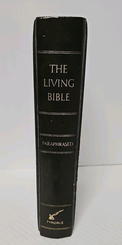 The Living Bible Paraphrased 1971 Christianity Vintage Faux Leather Hardcover gallery