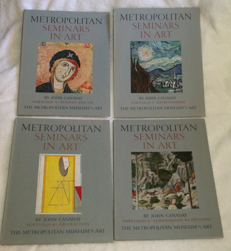 4 – 1958 Art Books «Metropolital Seminars in Art» #3, 4, 5, 9 J Canaday MMA