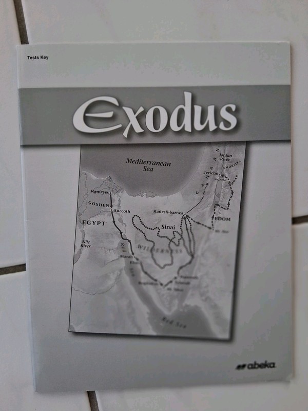 Abeka 7th Grade Bible – Exodus Teacher Test Key, 4th Ed. In EXCELLENT Condition
