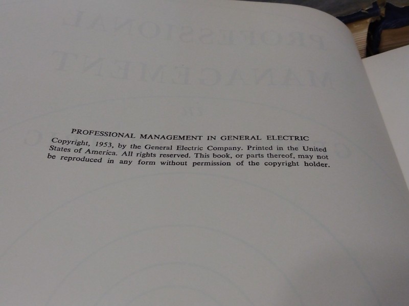 General Electric Co Professional Management In General Electric 3 VoL 1st Ed gallery
