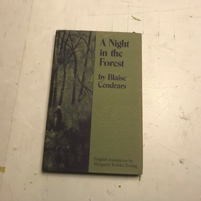 Blaise Cendrars A Night in the Forest 1985 1st ed NM HB w/ DJ book Moravagine !