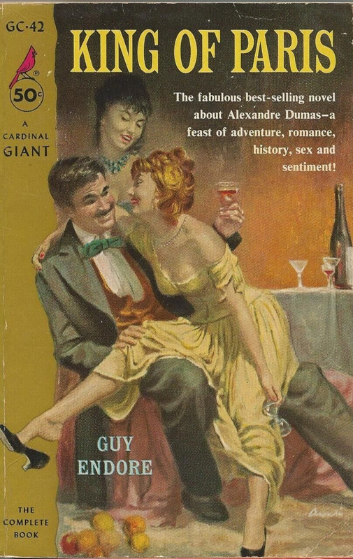 Cardinal Giant Paperback King of Paris by Guy Endore Alexandre Dumas Avati Cover