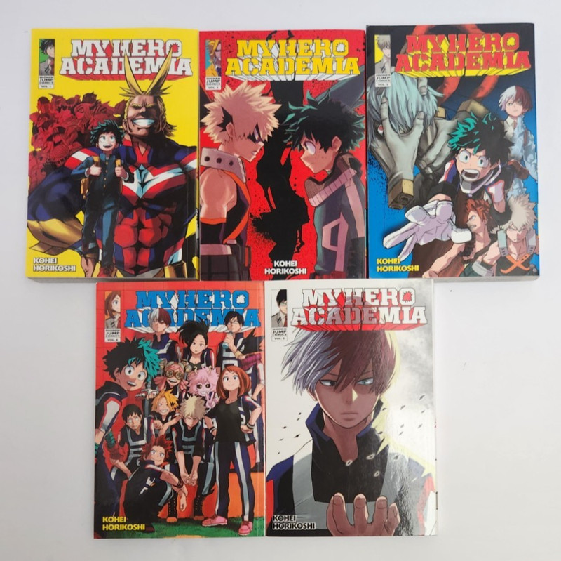 My Hero Academia Manga Book Lot Volumes 1 2 3 4 5 Kohei Horikoshi