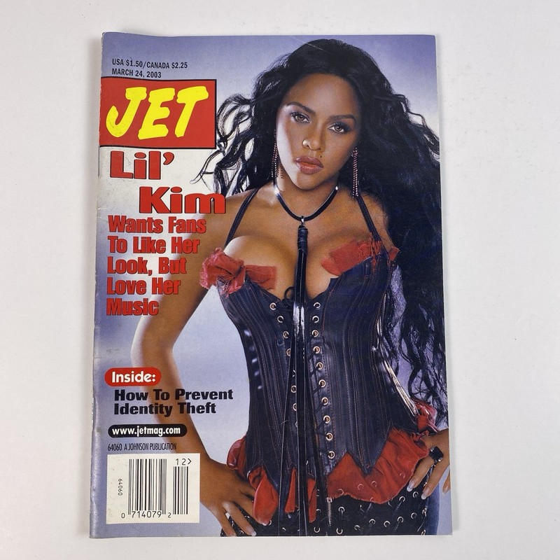 JET Magazine March 24 2003 Lil Kim Identity Theft Halle Berry 3LW Kobe Bryant