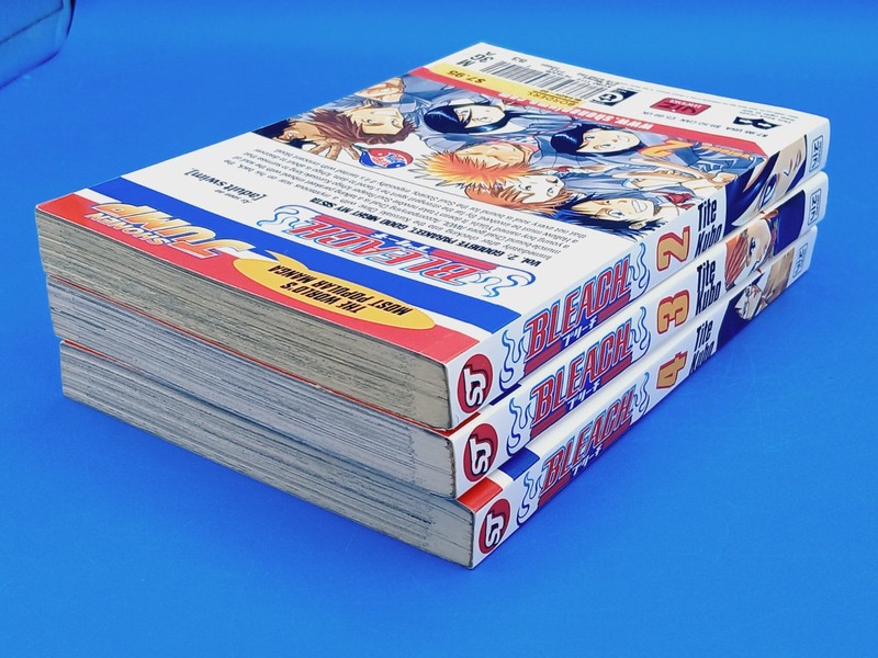 Lot of 3 PB - Bleach - Volumes 2, 3, 4 - by Tite Kubo- Shonen Jump Manga. gallery