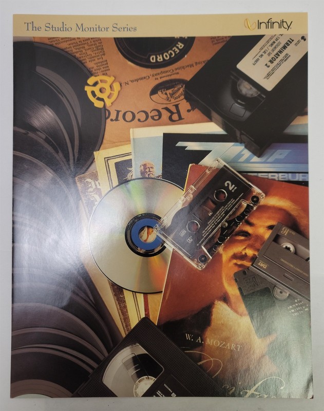 1990’s Infinity Studio Monitor Series Brochure Pamphlet & Specs