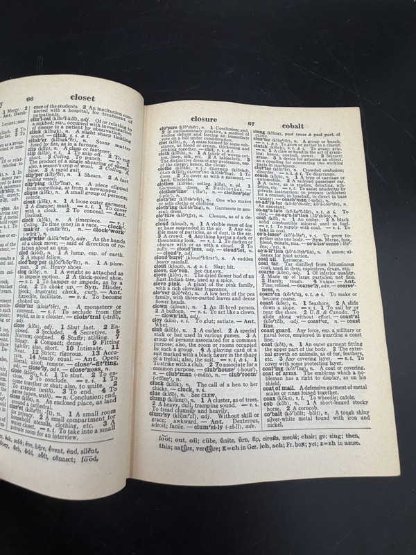 Vintage 1947 Merriam-Webster Pocket Dictionary Collector’s Edition Faux Leather gallery