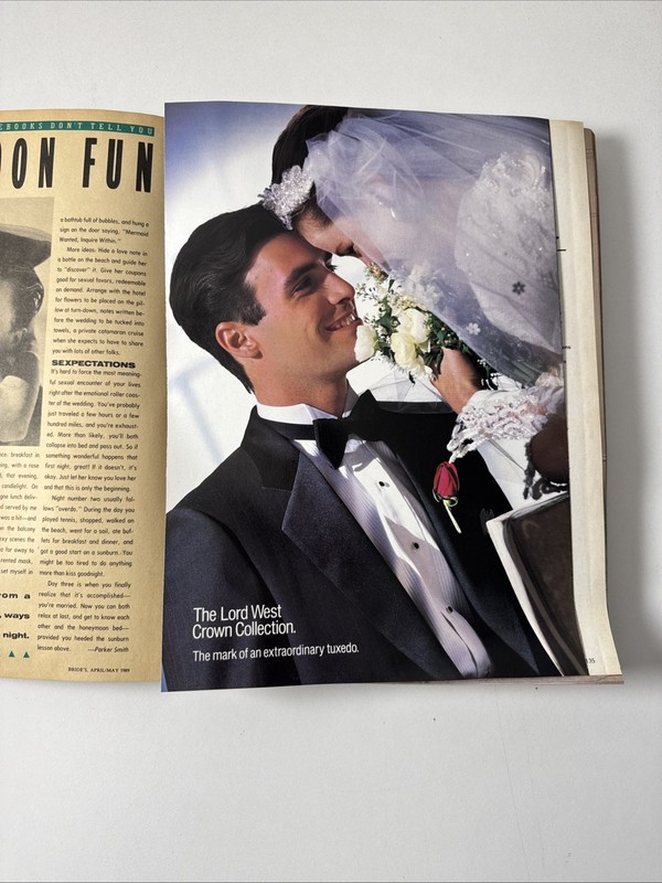 Bride’s Magazine - April/May 1989 - Rare Vintage Wedding Magazine 670 pages! gallery