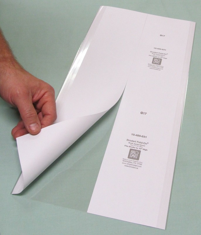 25 pack 9 1/2″ x 20″ Brodart Fold-on Book Jacket Covers – lo-luster mylar