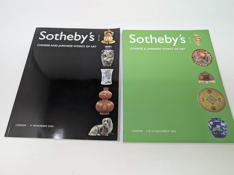 LOT OF 2 Sotheby’s CHINESE AND JAPANESE WORKS OF ART auction catalogs 2004 2005