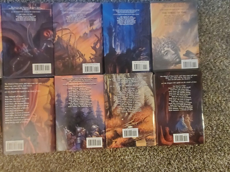 Lot of 12 HCDJ Robert Jordan 10 First Prints Last 3 Signatures WHEEL OF TIME gallery