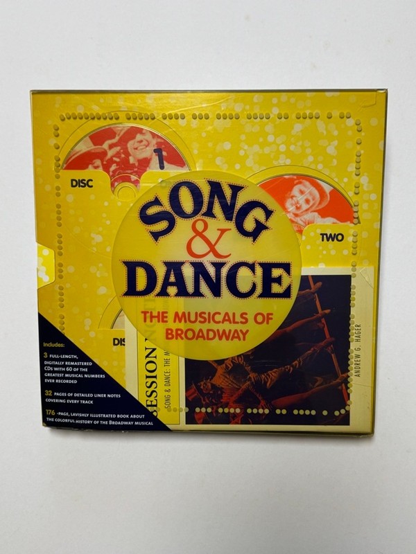 MetroBooks Song & Dance The Musicals of Broadway 3-CD Set w/ Book