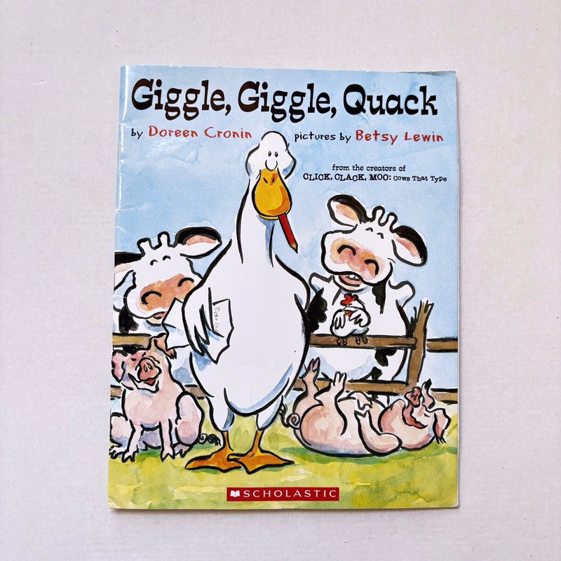 Giggle Giggle Quack By Doreen Cronin Book 2003 Bk-98
