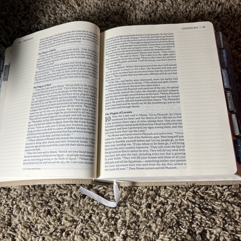 NIV Journal the Word Bible Large Print Leathersoft Teal and Tan gallery