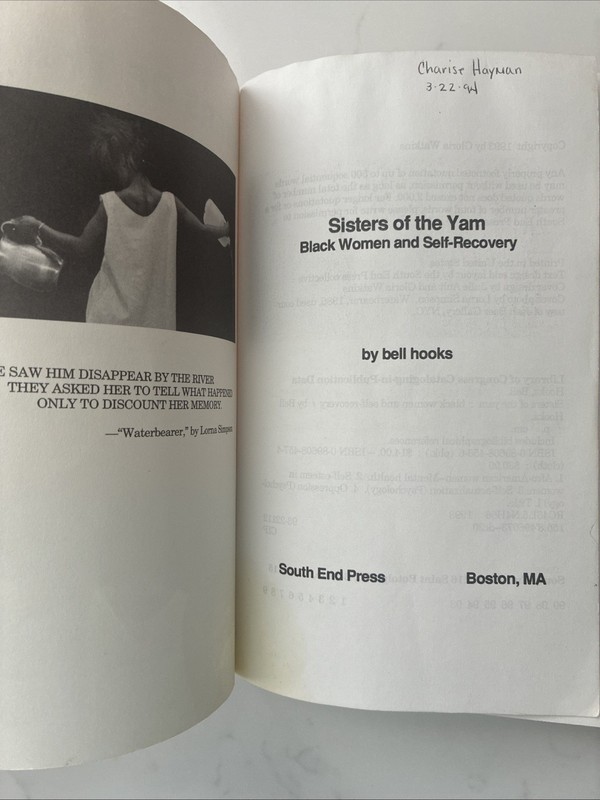 SISTERS OF THE YAM: BLACK WOMEN AND SELF-RECOVERY By Bell Hooks gallery