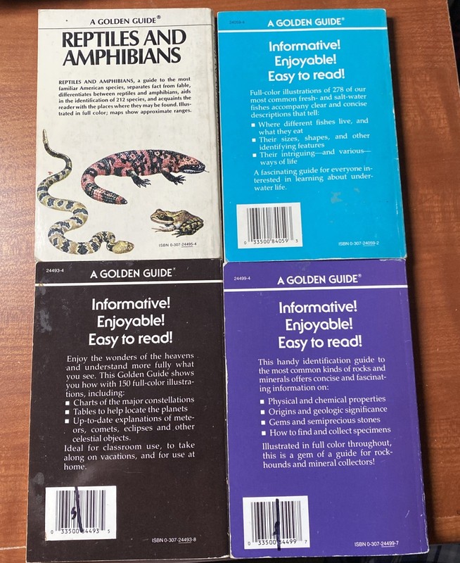 Lot of 4 Pocket Reference Books Vintage Including Golden Nature Guide Handbooks gallery