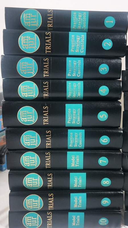 Lot Of 30 American Jurisprudence Trials Volumes 1-29 & Index Model Trials gallery