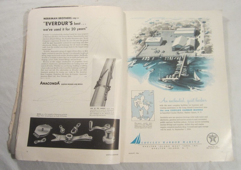 MOTOR BOATING Magazine -- August, 1956 -- GARFIELD "GAR" WOOD gallery