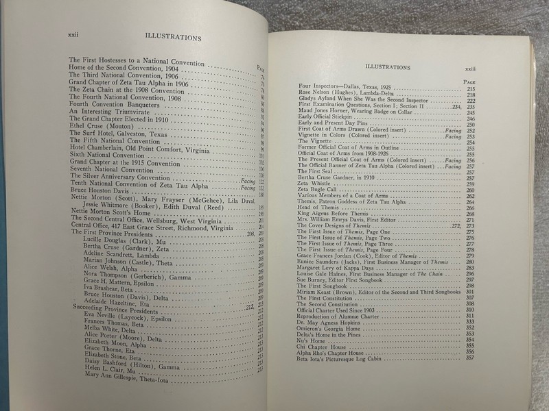 Vtg. Book History Zeta Tau Alpha Sorority 1898-1928 Illustrated 510 Pages Vol. 1 gallery